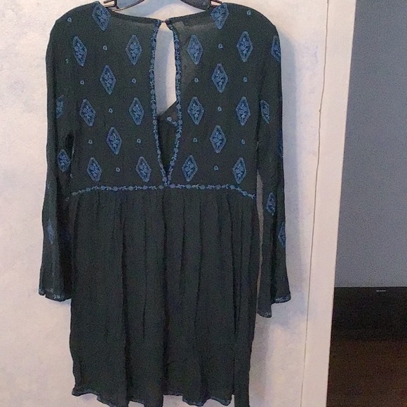 None Tops - #BOHO v neck open back top